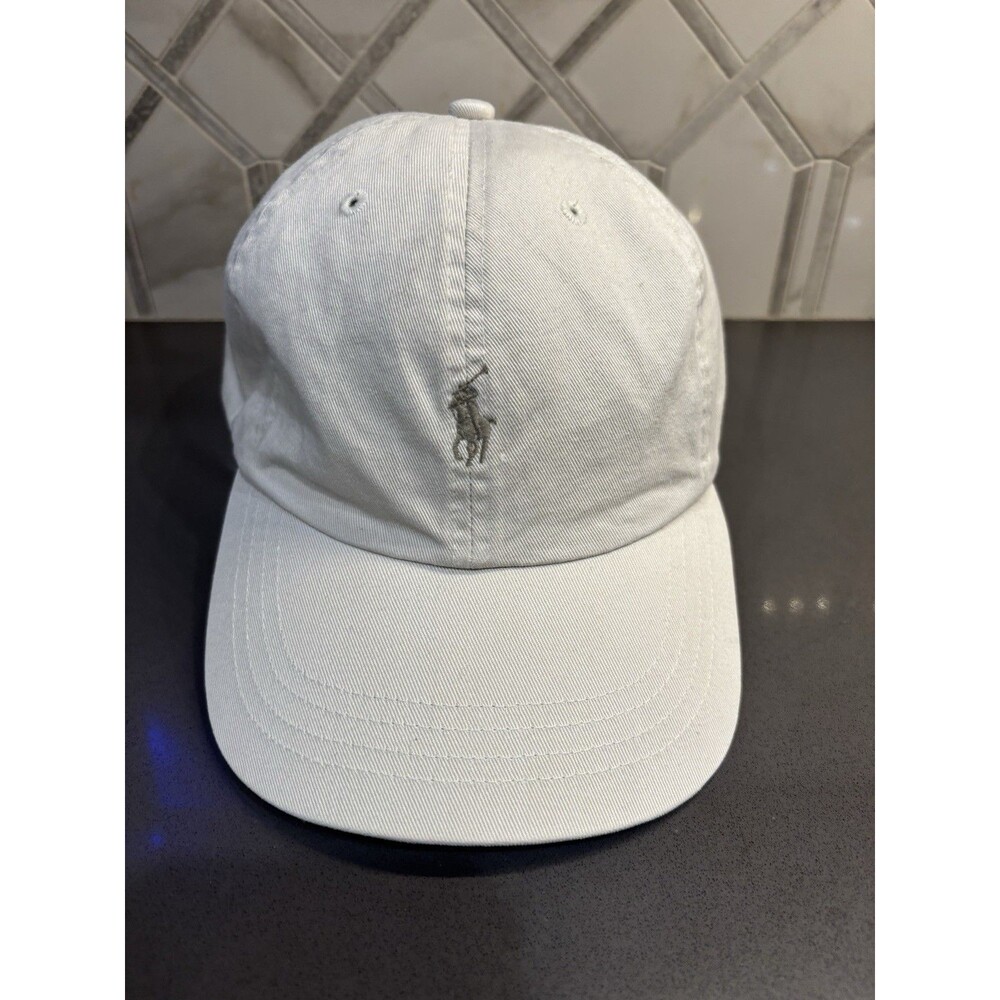 Polo Ralph Lauren Iconic Cotton Chino Ball Cap/Hat Classic Beige Leather Strap